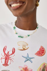 Saint-Malo Beaded Charm Necklace Multi